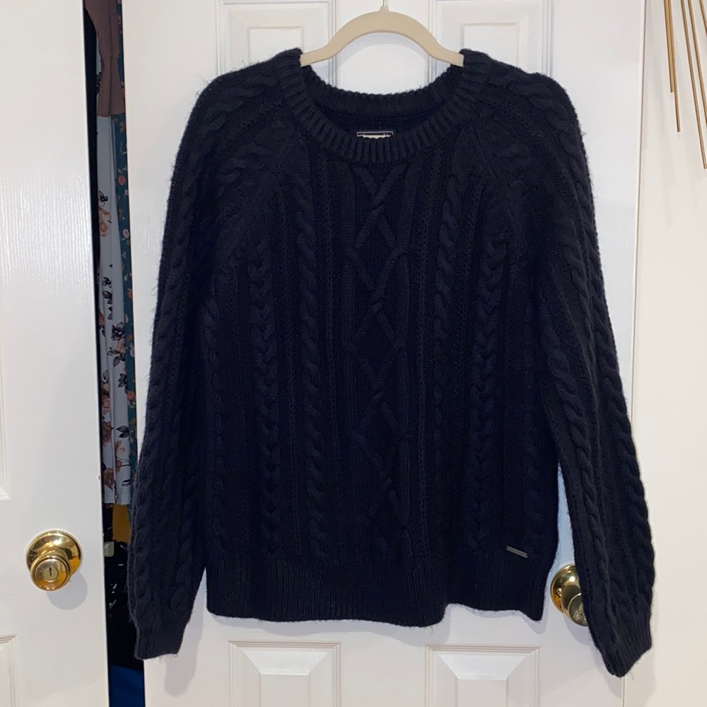 A&F Navy Blue knitted Sweater